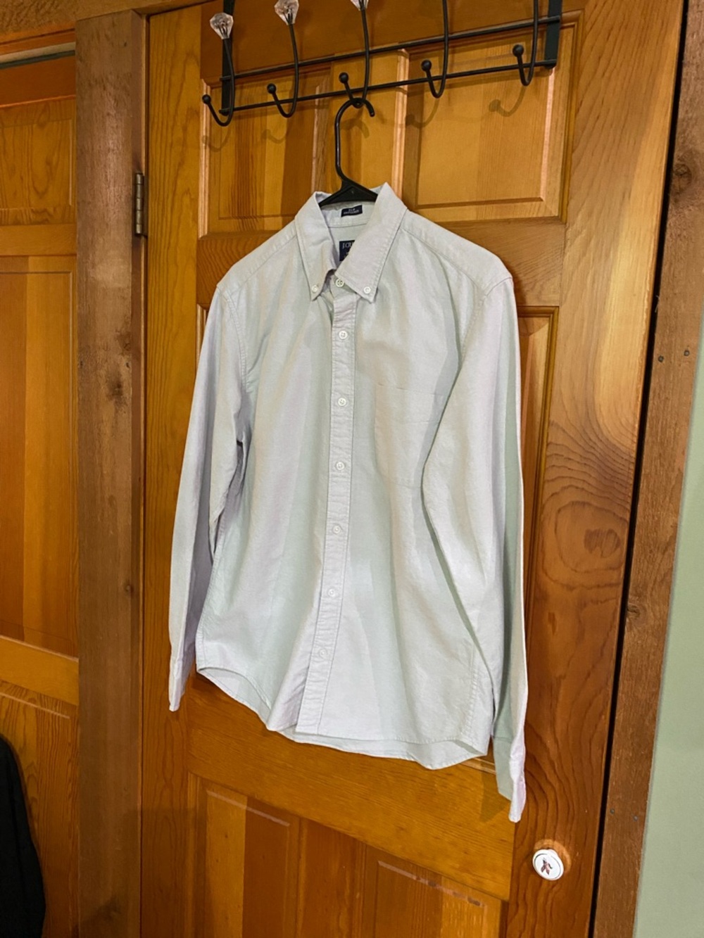 J. Crew Factory Grey Button-Down Oxford Shirt